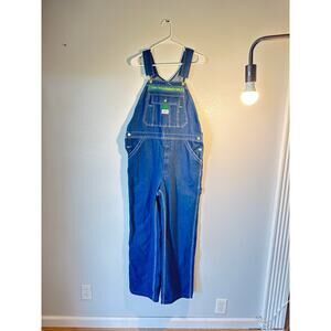 Liberty Denim Overalls Men’s 34x30 Blue Jean Bib Workwear Carpenter Pockets
